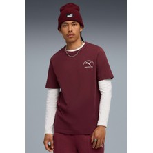 Puma Class Graphic Tee Bordo Erkek Kısa Kol T-Shirt