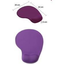 Sonictouch Bilek Destekli Mor Damla Tipi Pürüzsüz Yüzey Dikişsiz Gamer Oyuncu Mouse Pad 20X22CM