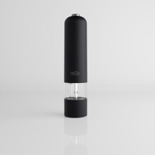 Pilli Işıklı Otomatik Tuz ve Baharat Öğütücü Siyah, Pratik ve Şık Tasarım