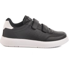 Walkway Siyah Beyaz Cırtlı Unisex Spor Ayakkabı