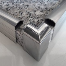 Mutfak Tezgahı Kenarı Su Tutucu Bariyer Alüminyum Profili 4 Cm, 351-400 cm