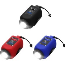 Heugers 6128 USB Şarjlı Işıklı ve Kornalı Renkli Bisiklet Farı