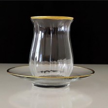 6 Kişilik 12 Parça 145 ml Çay Bardağı Seti, Şık ve Kullanışlı Ev Dekoru Için Ideal.