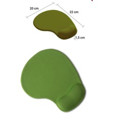 Sonictouch Bilek Destekli Yeşil Damla Tipi Pürüzsüz Yüzey Dikişsiz Gamer Oyuncu Mouse Pad 20X22CM