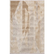 Vogue VG004B Bej Modern Renk Desen 100 Tarak Viskon Salon Halısı Ipek Serisi