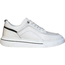 Who What Wear Erkek W Shoes Hakiki Deri Lastik Bağcıklı El Yapımı Sneaker Ayakkabı 25WM0302