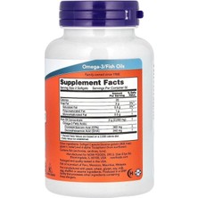 Now Foods Omega3 Fish Oil 1000 mg 30 Yumuşak Kapsül