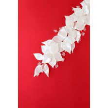 Çiçekli Sedef Gelin Tacı. Gelin Saç Aksesuarı. Nişan Saç Aksesuarı. Söz Nikah Kına Saç Aksesuarları
