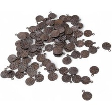Serhat Aksesuar ve El İşçiliği Tuğra Bakır 10 mm Pirinç Pul Payet (20 gr 60 Adet)