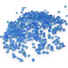 Serhat Aksesuar ve El İşçiliği Doğal Kırık Taş Canlı Mavi Boncuk (150 Adet)