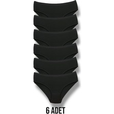 Yüksek Kalite Penye Kadın Bikini Külot 6'lı
