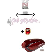 Motosiklet Cg Depo Yazısı Çok Güzelsin 16*4 cm Nikel Sticker + Tzmanya