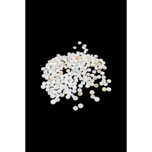 Serhat Aksesuar ve El İşçiliği 8 mm Ortadan Delikli Krem Sedef Boncuk (200 Adet)