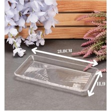 Beyaz 4'lü Dikdörtgen Servis Tabağı Seti, Şık ve Kullanışlı Ev Aksesuarı