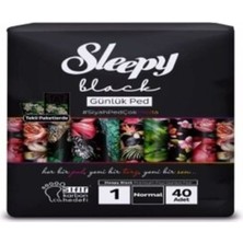 Sleepy Black 40'lı Normal Günlük Ped Doğal Koku ile Sızıntı Önleyici Teknoloji Sunar