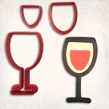 Şarap Kadehi Detay Kurabiye Kalıp Seti 3’lü