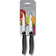 10CM Siyah 2'li Tırtıklı Soyma Bıçağı, Pratik ve Şık Mutfak Gereci