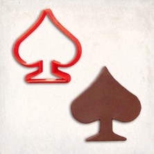 Iskambil Maça Kurabiye Kalıbı Şekillendirici Kopat