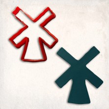 Yel Değirmeni Kurabiye Kalıbı Şekillendirici Kopat