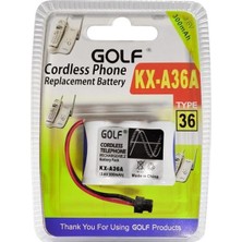 Gold KX-A36A Nı-Cd Kısa Açık 3.6 Volt 300MAH Telsiz Telefon Pili