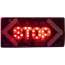 Elektrikli Işaret Cihazı Oklu Stop Küçük