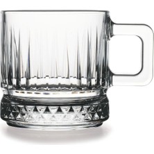 Beyaz Elysia 6'lı 195CC Kupa Seti, Şık ve Kullanışlı Ev Dekoru Için Ideal