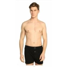 Tutku 0117 Erkek Penye Düz Boxer