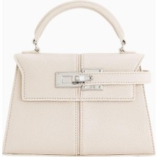 Jw Peı Beyaz Elise Vegan Deri Üst Saplı Çanta