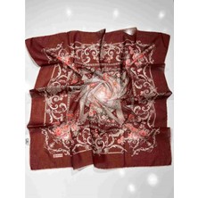 Siyane Naturel Desenli Eşarp - 11