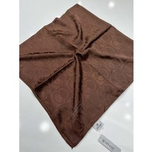 Siyane Pamuklu Eşarp C Desen - 17