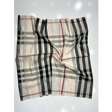 Burbery Ekose Şal Spor Saçak - 12