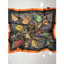 Ipekseli Pamuklu Eşarp Karışık Desen - 9