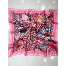 Ipekseli Pamuklu Eşarp Karışık Desen - 1