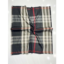 Burbery Ekose Şal Spor Saçak - 3