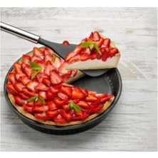 Siyah Granit Kaplama Yuvarlak Fırın Tepsisi, Dayanıklı ve Şık Tasarım