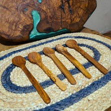 5 Adet Zeytin Ağacı  14-16 cm Yemek & Mama Kaşığı