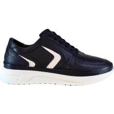 Who What Wear Erkek Ön Yüzü Delikli Hakiki Tabaka Deri Sneakers Ayakkabı 25WM0323
