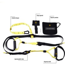 Sarı Asılma Egzersiz Seti, Esneklik ve Güç Artırıcı Spor Aleti