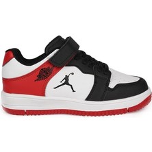 Cool 25C.HAYKAT Beyaz-Kırmızı Cırtlı Ortopedik Sneaker Erkek Çocuk Spor Ayakkabı