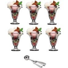 Turuncu 7 Parça Dondurmalık Kase Seti, Şık ve Kullanışlı Tasarım