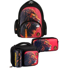 Galatasaray Lisanslı 3'lü Ilkokul Çanta Seti Yeni