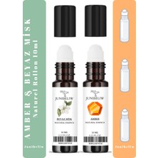 Doğal Bitkisel Esansiyel Yağ Roll On Esans Natural Cennet Bahçesi Beyaz Misk 2x10ML