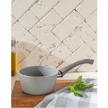 14 cm Gri Sos Tenceresi, Şık ve Kullanışlı Mutfak Gereci