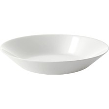 6'lı Set, 20 cm Beyaz Derin Cam Tabaklar, Şık ve Dayanıklı Yemek Servisleri