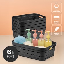 6'lı 8,2 Litre Delikli Saklama Kutusu Antrasit