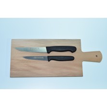 Ikili Mutfak Bıçak Seti 9,5 cm ve 12,5 Cm, Dayanaklı ve Şık Tasarım