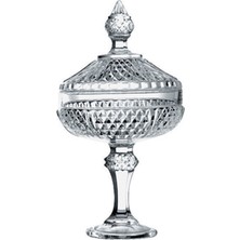 30CM Beyaz Diamond Ayaklı Şekerlik, Şık ve Zarif Tasarım