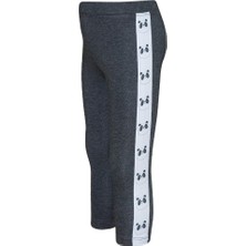 Gri 5 Kız Çocuk Şardonlu Yanda Panda Baskılı Tayt