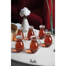 6'lı Set 200 ml Borosilikat Cam Çay Bardağı, Şık ve Sağlıklı Tasarım