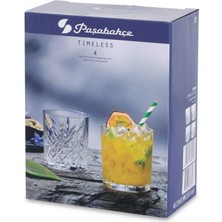 4'lü Kristal Viski Bardağı, 345 Cc, Şık ve Zarif Tasarım, Orijinal Kutulu